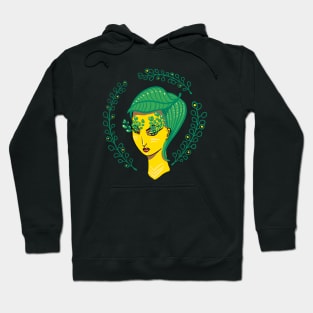 Hello Spring Green Witch Mother Nature Hoodie